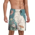 thumbnail image 5 of KLL Celestial Cat And Flowers for Men's 1-Pack Shorts,Sleep Pajama Shorts for Men Soft Pj Shorts Men's Pajama Bottoms Sleepwear -X-Large, 5 of 7