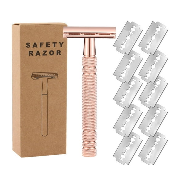 Bamboohart Razors for Men Classic Razor Design Safety Razor Double-Sided Blade Precise Shaving Single Blade Razor Style1