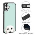 thumbnail image 2 of WIRESTER Shockproof Soft Rubber Cover Case for Apple iPhone 16 6.1" 2024, Animal White Labrador Retriever Dog On Aero Blue Background, 2 of 5