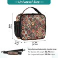thumbnail image 2 of ALAZA Bohemian Mandala Paisley Rustic Lunch Box Insulated Lunch Bag Cooler Tote with Shoulder Strap, 2 of 7