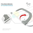 thumbnail image 3 of Radiator Towel / Clothes Folding Pole Airer Dryer Drying Rack 5 Rail Bar Holder, 3 of 4