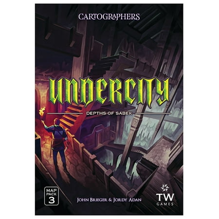 Thunderworks Games - Cartographers: Map Pack 3, Undercity| Expansion for the Award-Winning Game of Fantasy Map Drawing | Strategy Board Game | Ages 10+ | Family Game for 1-75 Players | 30-45 Minutes