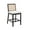 White - Sherpa - Black Wood, variant on Guyou Rattan Counter Stools Set of 4, 26 Inch Modern Sherpa Upholstered Counter Height Bar Stools, Farmhouse Wooden Barstools, Kitchen Island Chairs for Bar Dining Room Kitchen Island, White