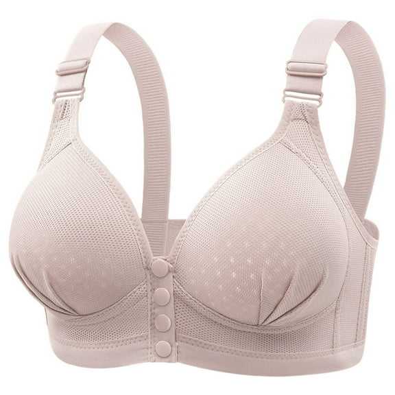 Toimothcn Womens Bras Casual Adjustable Breathable Bra Solid Color Sexy Embroidery Wireless Gathered Adjustable Brassiere Comfy Womens Bras
