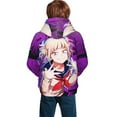 thumbnail image 2 of Himiko Toga Hoodie 3D Print Pullover Hooded Long Sleeve Sweatshirts Tops Blouse with Pocket for Boys Girls X-Large, 2 of 8