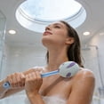 thumbnail image 5 of Extra Long Handle Lotion Applicator Soft Bristle Back Rub Massager Brush For Body Care Easy To Apply Lotions And Bath Products,Bath Brush,Blue brush + replacement fabric scrap,1 Set, 5 of 10