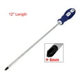 thumbnail image 3 of Unique Bargains 12" Length Shank 6mm Magnetic Tip Long Shaft Cross Head  Screwdriver, 3 of 3