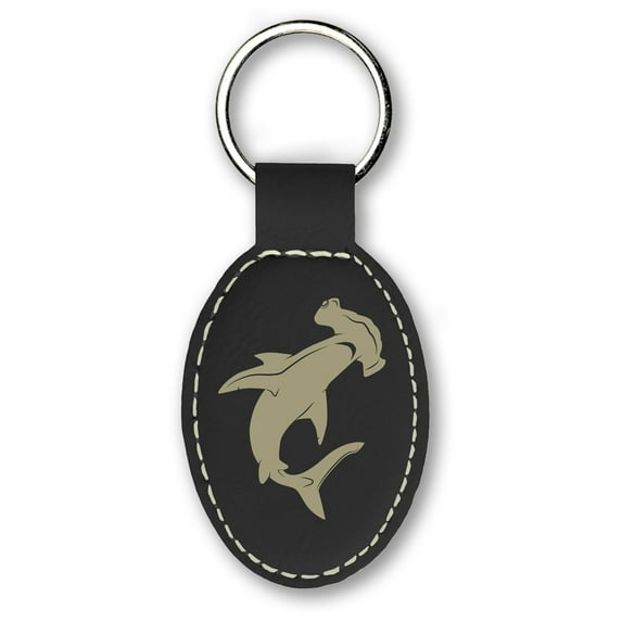 Keychain - Hammerhead Shark (Black)