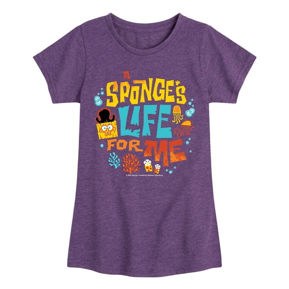 The Spongebob Movie: Search For Squarepants - Sponges Life For Me - Youth Girls Short Sleeve T-Shirt