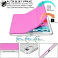 thumbnail image 3 of iPad PRO 11 1st 2018 [ PRO 11 Inch 1 Generation ] A1980 A1934 A2013 A1979 MU0T2LL/A MU0Y2LL/A MTXN2LL/A MTXP2LL/A Trifold PC Lightweight Smart PU Leather Protective Hard Back Cover - Pink, 3 of 8