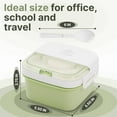 thumbnail image 3 of Ongmies 1100Ml Stainless Steel Lunch Box – 2-Floor, 3-Compartment Leak-Proof Container with 2-In-1 Spoon & Fork (1 Lunch Box), 3 of 9