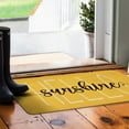 thumbnail image 5 of Spring Summer Door Mat,Yellow Hello Sunshine Indoor Outdoor Non-Slip Doormat,Entryway Front Porch Farmhouse Spring Welcome Door Mat for Entrance Decor,30" x 17", 5 of 6