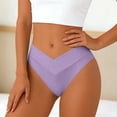 thumbnail image 2 of Swim Pants For Women Full Coverage Bikini Purple Midrise Bikini Bottom Womens Swimsuits, 2 of 6