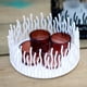 thumbnail image 5 of Candelabro de candelabro sostenedor de candelas de hierro tea light sticks stand wedding tabletop centerpiece blanco Magideal Candelabro de candelabro, 5 of 7