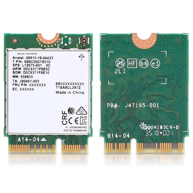 Tarjeta De Red Inalámbrica De Red Para Interfaz 9461NGW M.2 433Mbps Compatible Con 5.0