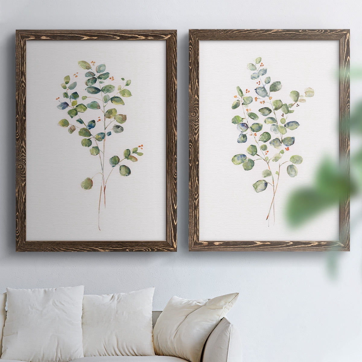 Eucalyptus I - Premium Framed Canvas 2 Piece Set - Ready to Hang