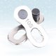 thumbnail image 1 of KALLORY 1Par Para Cadena De Cadena Plateada Accesorio Resistente, 1 of 8