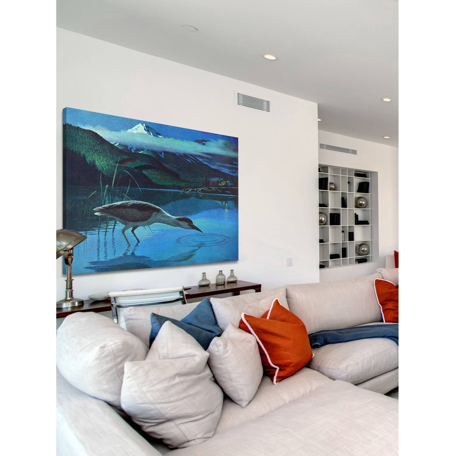 Marmont Hill "Night Heron" Painting Print on Wrapped Canvas
