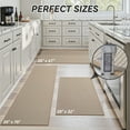 thumbnail image 3 of FEELHOME Kitchen Rugs 20"x47" Non-Slip Absorbent Kitchen Floor Mats Geometric Kitchen Mat Washable Small Throw Rug for Kitchen Decor, Brown, 3 of 7