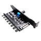 thumbnail image 2 of 2x 12V Computadora PC Funda De Enfriamiento Del Ventidor Regudor 4pin 3pin Speed ​​Controller Sunnimix Hub del ventilador de enfriamiento, 2 of 7