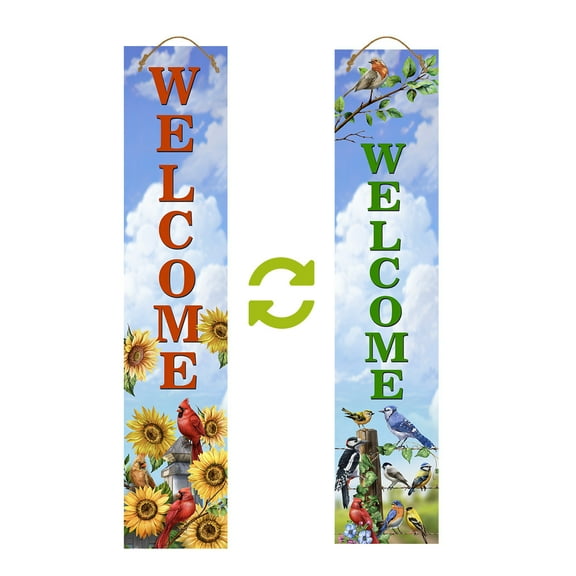 Briarwood Lane Spring Birds Pine Reversible Porch Leaner