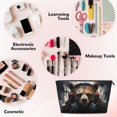 thumbnail image 3 of Toiletry Bag, Urban Bear With Headphones Leather Waterproof Travel Makeup Cosmetic Bag Organizer, Large Capacity Toiletry Bag for Travel Size Toiletries, Skin Care Bag for Women, 3 of 8
