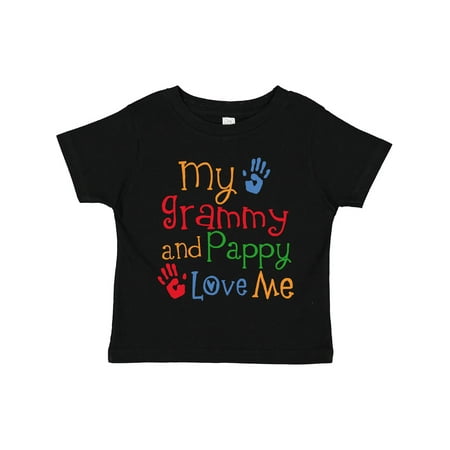 

Inktastic Grammy and Pappy Love Me Gift Toddler Boy or Toddler Girl T-Shirt