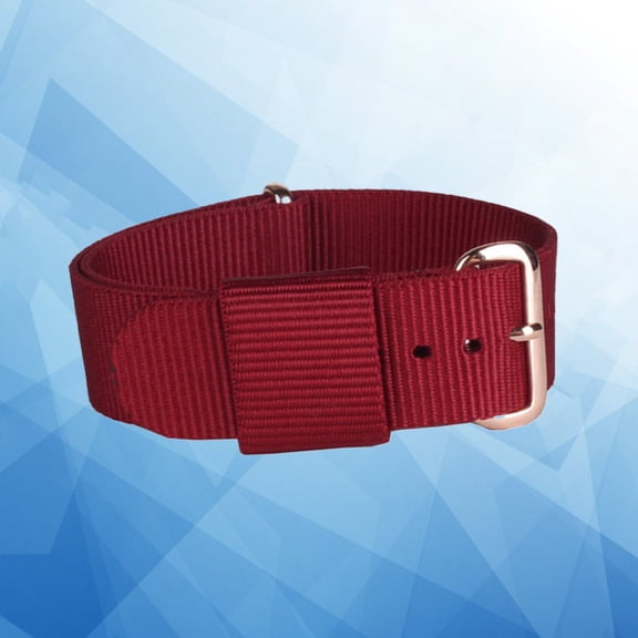DRAFIDEEP 20mm Dark Red Nylon Watch Band for Smartwatches, Comfortable Fit with Craftsmanship
