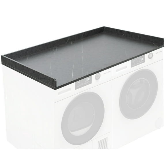 Life Finds Black Marble Pattern Washer/Dryer 54 inch Countertop