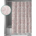 thumbnail image 3 of 60x72 Inch Shower Curtains for Bathroom Farmhouse Pink Fabric Bath Curtain Decor Vintage Flower Leaf Botanical Plant Waterproof Restroom Curtains Shower Set Accessories with 12 Hooks 60 Inch, 3 of 6