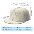 thumbnail image 5 of Floral & Butterfly Snapback - Flat Brim Streetwear Cap Unisex, 5 of 6