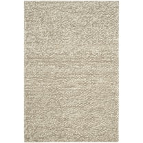 SAFAVIEH Natura Feride Solid Braided Wool Area Rug, Beige, 4' x 6'