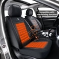 thumbnail image 6 of Leather Car Seat Covers, Universal Type, Suitable For Most Cars, Trucks, Suvs, And Vans, Waterproof And Non-Slip Protective Covers, Compatible With Airbags., 6 of 10
