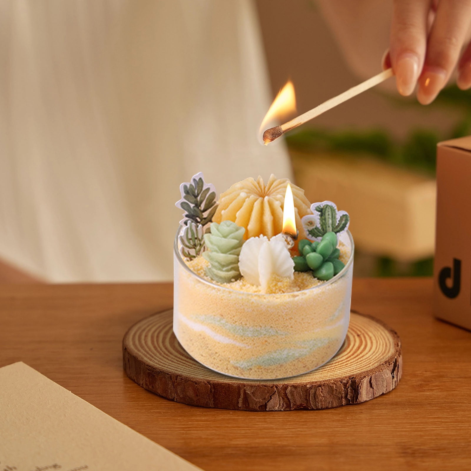 SPOORYYO DIY Sand Painting Candle, Aromatherapy Wax, Plant Based Material, Long Lasting Burning, Reusable Candle Making Kit