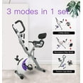 thumbnail image 2 of Folding Magnetic X-Bike for Home Gym, 8-Level Adjustable Resistance, Single/Dual/Triple Mode, Compact Stationary Exercise Bike, 2 of 9