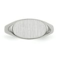 thumbnail image 4 of Solid 14k White Gold Engravable Signet Ring (7.4mm) - Size 8.5, 4 of 5