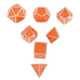 thumbnail image 1 of lionlar 7Pcs Zinc Alloy Table Game Dice Set Entertainment Game Dices Orange, 1 of 7