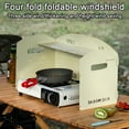 thumbnail image 1 of LJNYFDC Durable Metal Stove Windscreen Folding Metal Stove Windshield with Organizer Rustproof Heat Resistant Camping Picnic Stove Windscreen with Carrying Case, 1 of 6