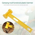 thumbnail image 2 of Sportteer Tent Stake Mallet Camping Tent Stake Mallet Heavy Duty Tent Stakes Peg Mallet with Puller Hook Multi-purpose Plastic Hammer for Backpacking Camping Camping Hammer, 2 of 8