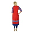 thumbnail image 4 of Bimba Women Ethnic Rayon Straight Kurti Blouse Chic Top Tunic Indian Clothing, 4 of 5
