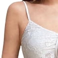 thumbnail image 5 of Kilaqueen Lace Babydoll Cami Top for Women Sexy V Neck Spaghetti Straps Camisoles Empire Waist Semi Sheer Flowy Bodice Tank Tops, 5 of 5