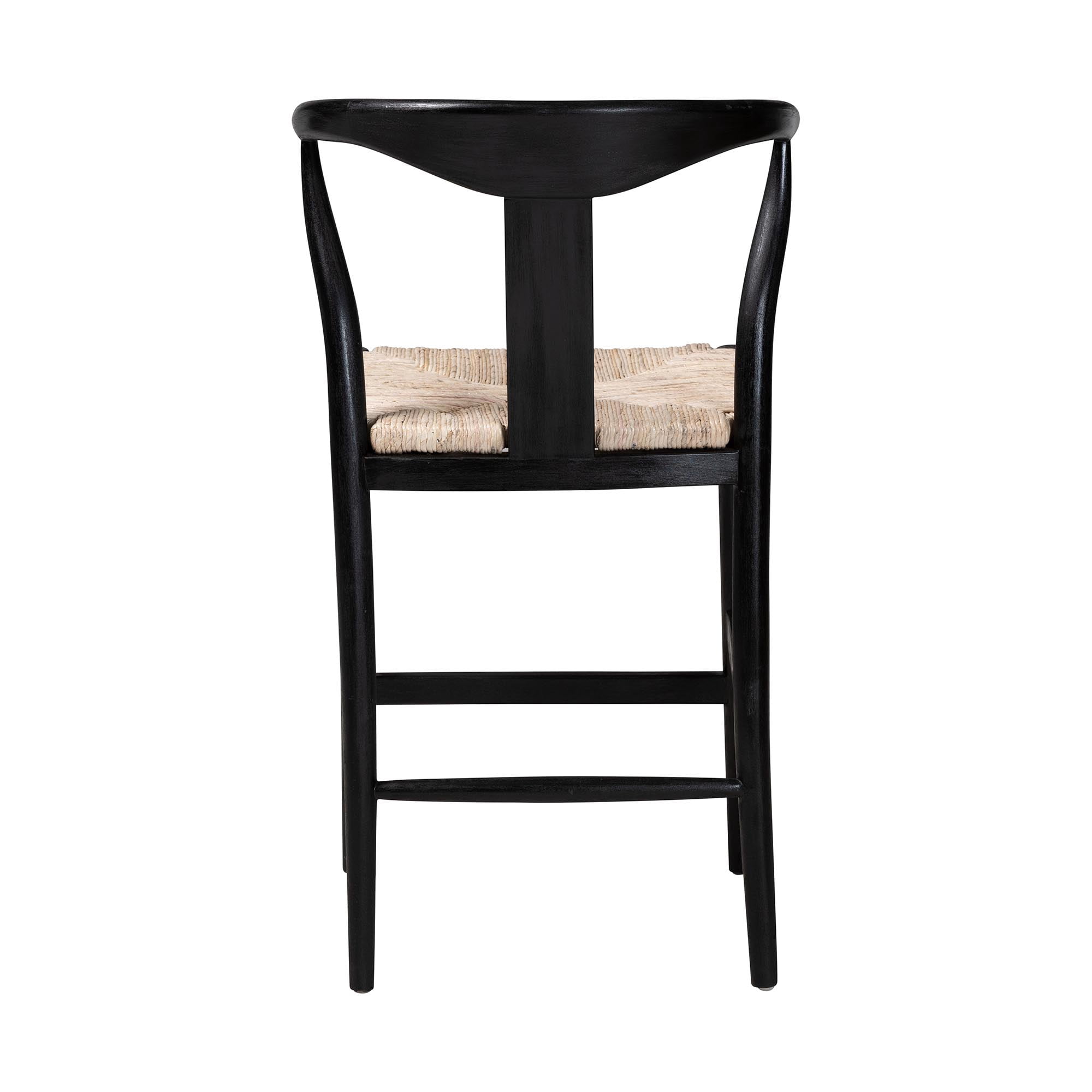bali & pari Fika Boho Counter Stool, Counter Height, Black
