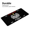 thumbnail image 2 of Eagle Poland Poles Flag 1 Car Aluminum Front License Plate, Funny License Plate Personalized Car Decoration Fits Any Standard Us Plates License Covers 11.6x5.7inch, 2 of 6