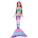 thumbnail image 1 of Barbie Dreamtopia Doll, Mermaid Toy with Water-Activated Light-Up Tail, Pink-Streaked Hair & 4 Colorful Light Shows, 1 of 5