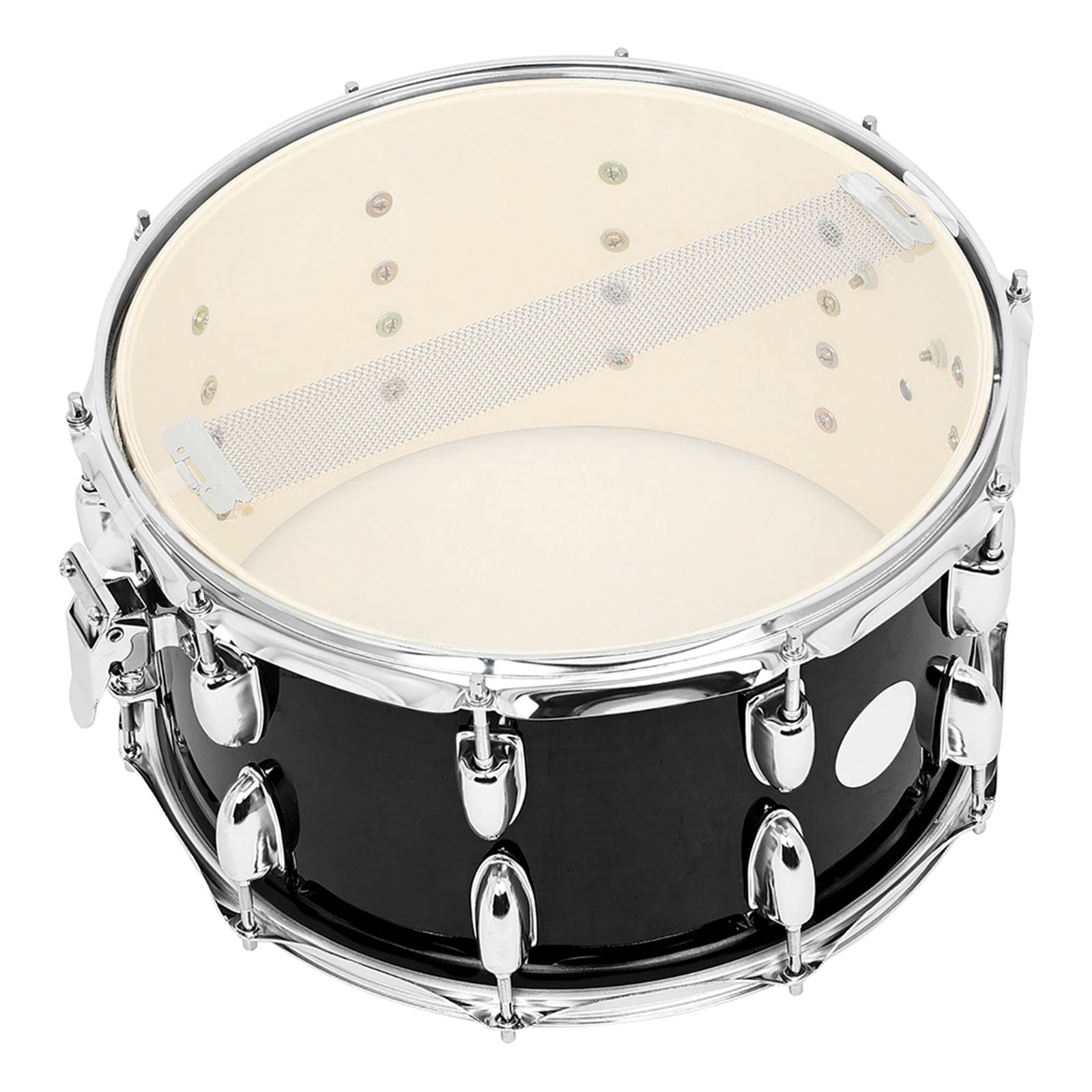 14inch Snares Drum Percussions Instrument with Drum Key, Drumsticks and Strap Student March Snares Drum Musical Toy