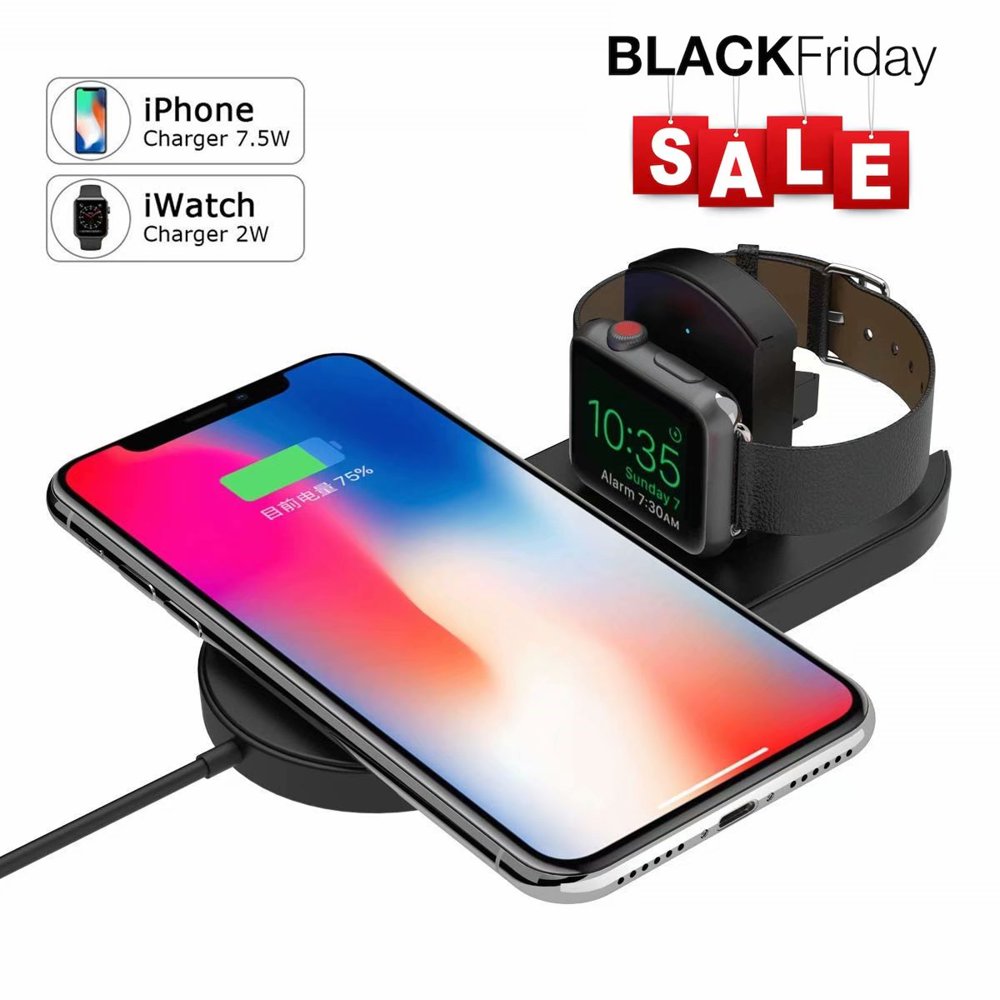 !Fast Wireless Charger, QiCertified Wireless Charging Pad Station Case