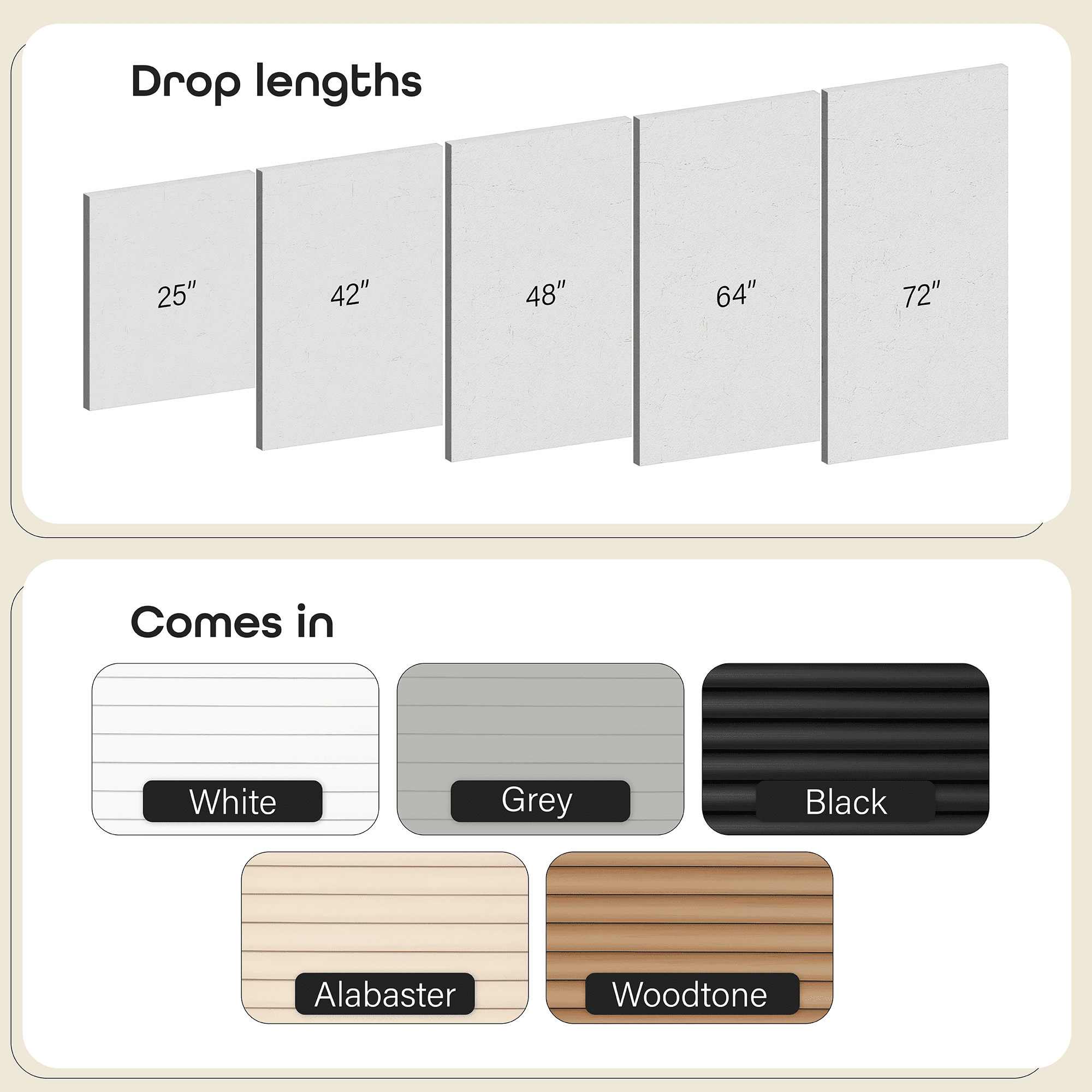Achim GII Morningstar Indoor Cordless Woodtone Vinyl Light Filtering Window Mini Blind, 64" L x 29" W
