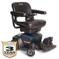 Pride Mobility Go Chair Travel Power Wheelchair Color: Blue with Available 3-Year Extended Warranty