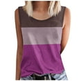 thumbnail image 2 of LADIGASU Women's Summer Printed Round-Neck Sleeveless Tank Top, 2 of 4