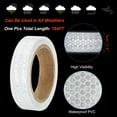 thumbnail image 3 of Uxcell 1 rollo de cinta reflectante, cinta reflectante impermeable, cinta de advertencia de seguridad, reflector para camiones y coches, blanca, 1 pulgada x 33 pies, 3 of 7